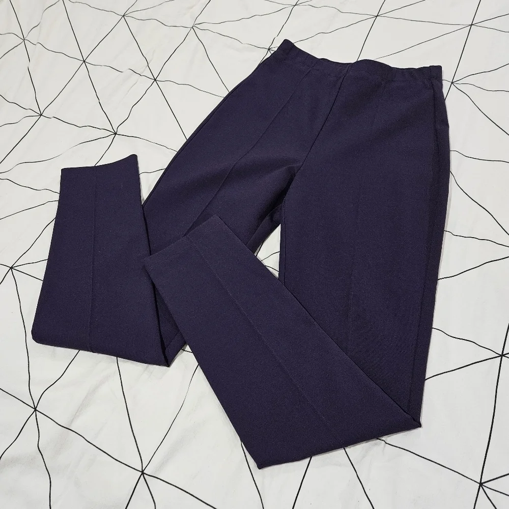 Aritzia Babaton 1-01 Skinny Legging-Style Pant Dark Purple Size Small - Picture 2 of 7